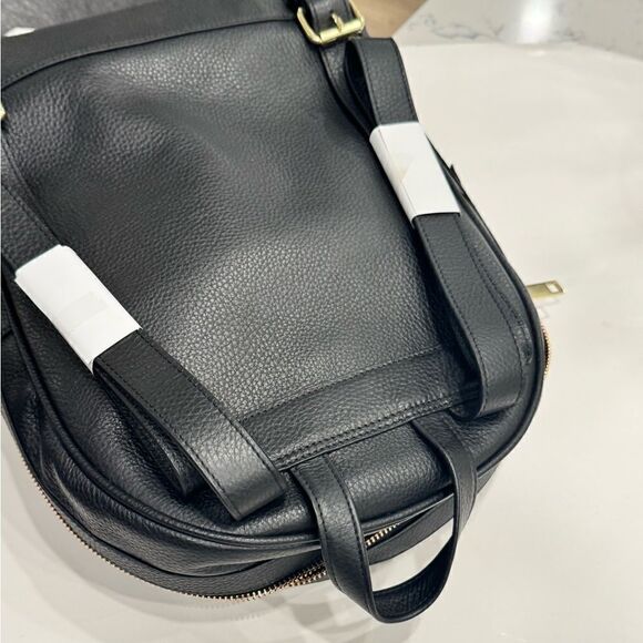 CHAMPS Leather Backpack LEATHER BAG, organizer, Adjustable Shoulder Strap New - Picture 13 of 16